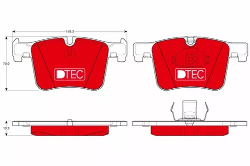 Bremsbelagsatz, Scheibenbremse