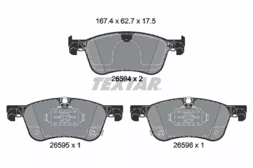 Bremsbelagsatz, Scheibenbremse